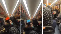 Birbiriyle yakınlaşan gençler bir kadın tarafından uyarılınca ortalık karıştı