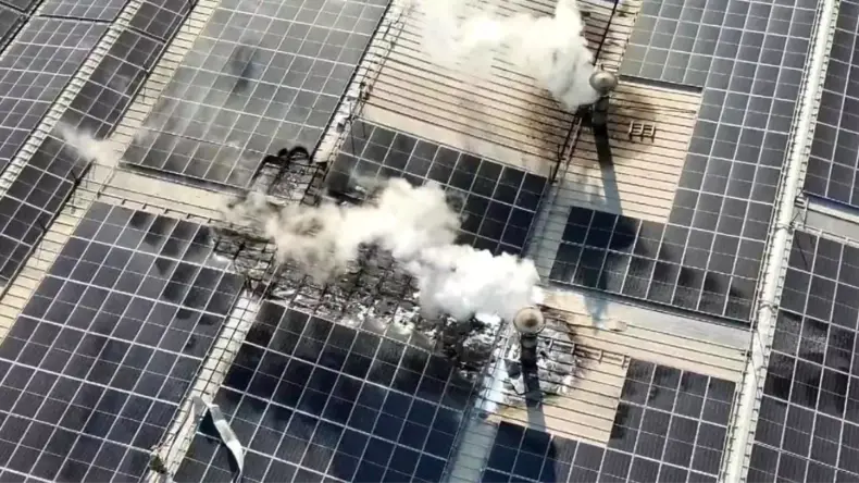 İnegöl’de Tekstil Fabrikasında Yangın