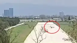 Bursa’da iniş takımı kırılan eğitim uçağındaki 2 kişi ölümden döndü