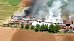 Yenişehir’deki Çiftlikte Yangın Kontrol Altında