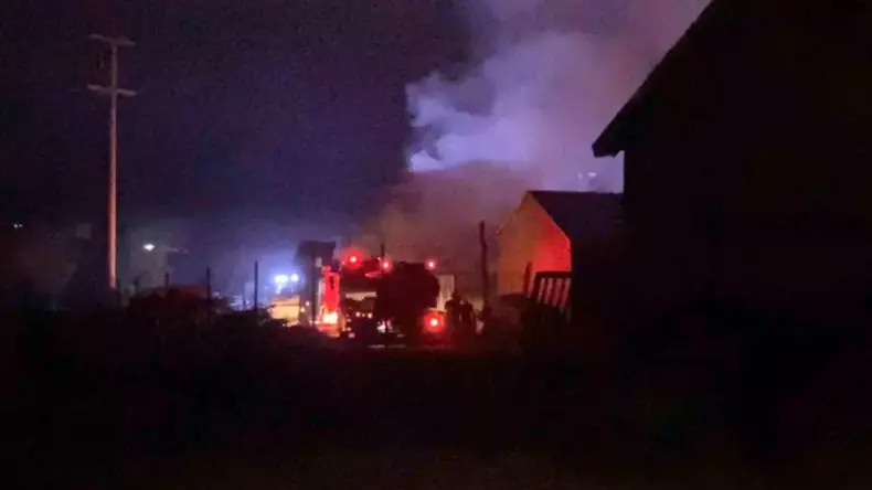 Kestel’de Mobilya İmalathanesinde Yangın