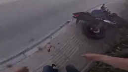 Bursa’da Drift Atarken Kaza Yapan Motosiklet Sürücüsü Yaralandı