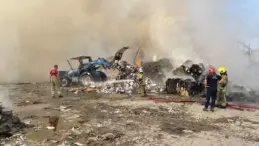 Bursa’da Geri Dönüşüm Tesisinde Yangın